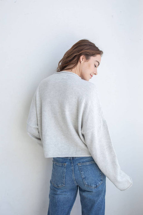 Light Grey Piper Cardigan