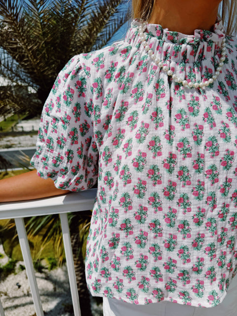 Palm and Petal Blouse