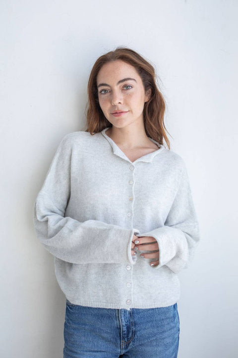 Light Grey Piper Cardigan