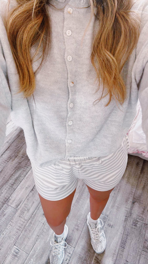 Light Grey Piper Cardigan