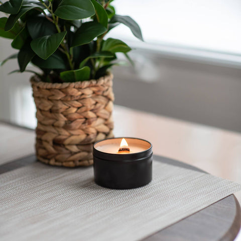 Date Night Wood Wick Black Soy Candle