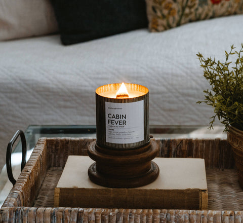 Cabin Fever Wood Wick Rustic Farmhouse Soy Candle