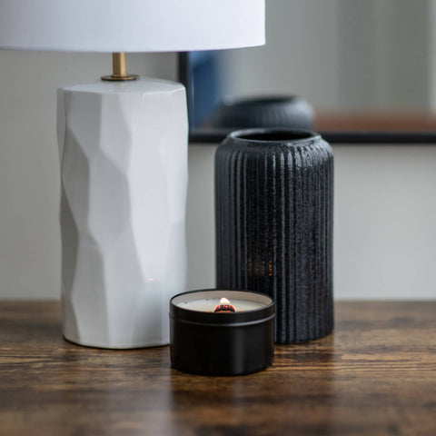 Date Night Wood Wick Black Soy Candle