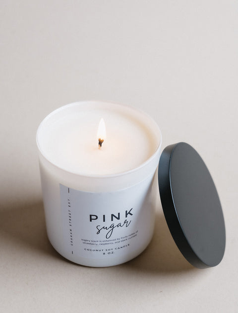 8oz Pink Sugar Coconut Wax Candle