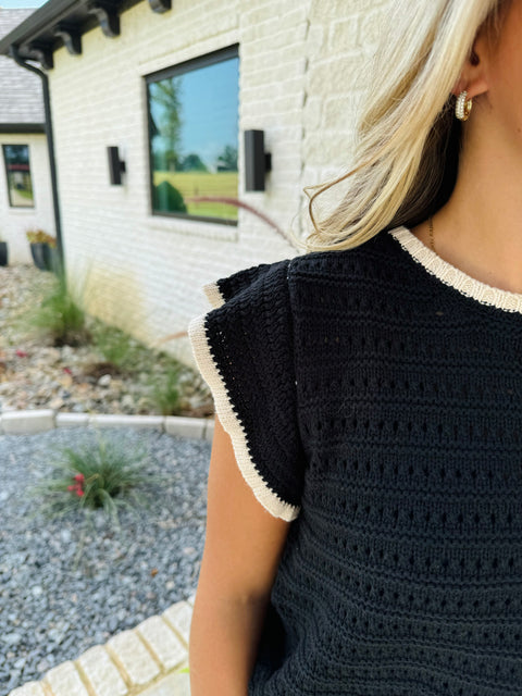 Open Knit Sweater