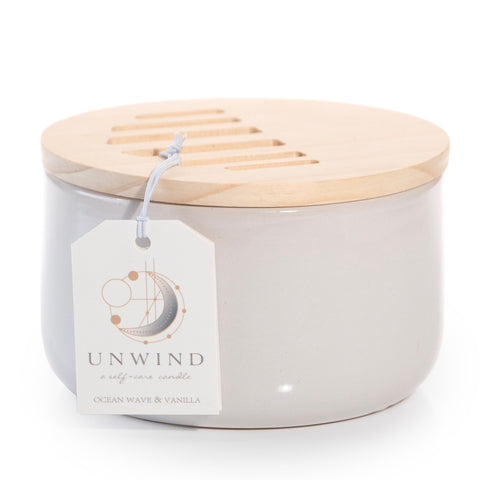 UNWIND: Ocean Wave & Vanilla Candle